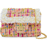 Classic Tweed Pearl Handbag