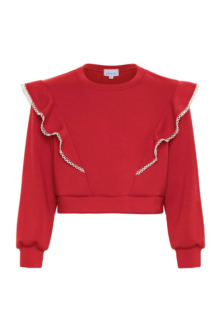 Livvy Sweatshirt Red