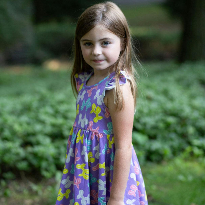 Racer Back Twirly Dress in Balloon Animals