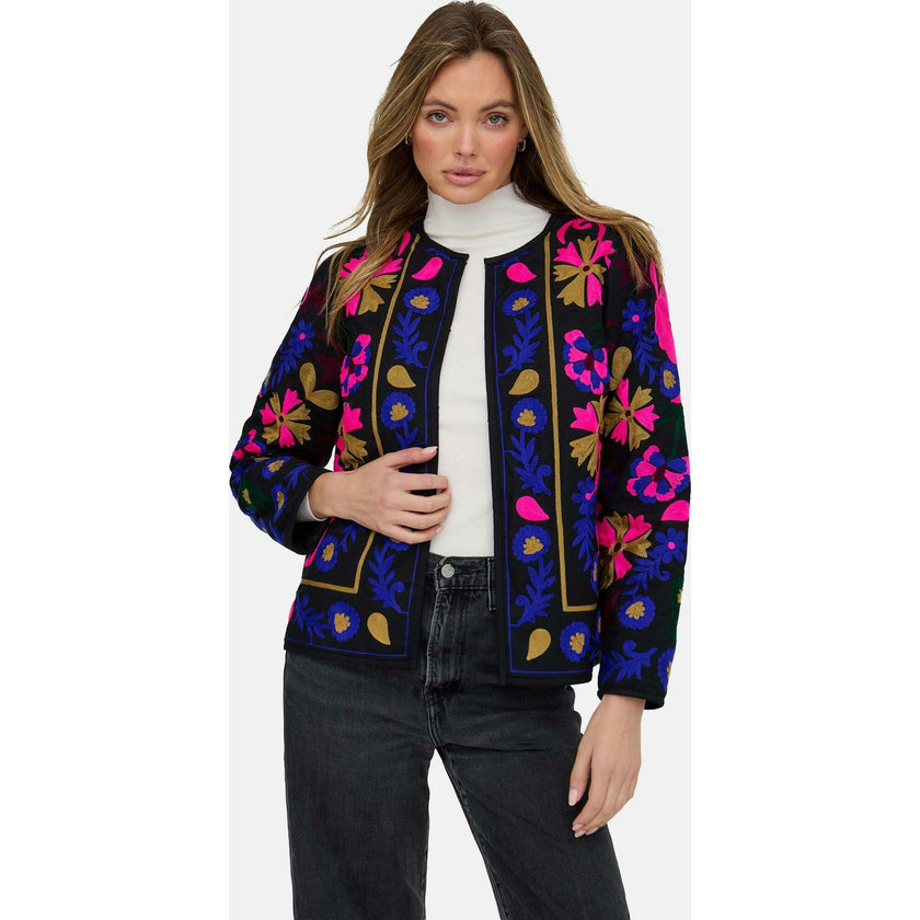 Halen Quilted Embroidered Jacket