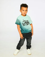 Stretch French Terry Denim Jogger Grey