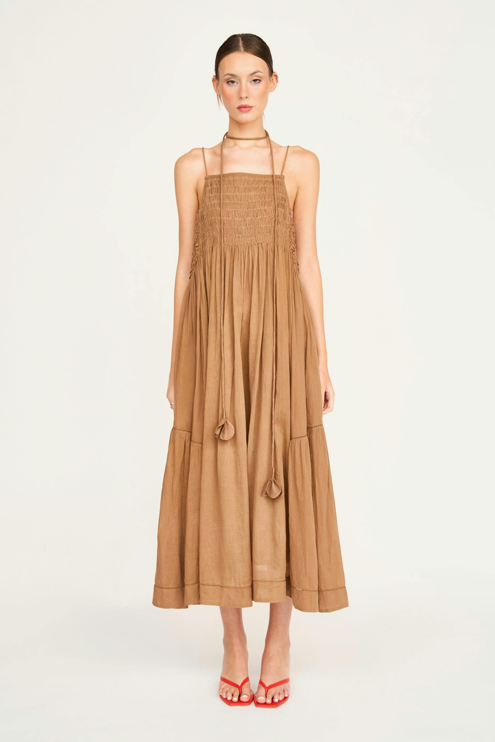 Janeiro Dress in Brownie