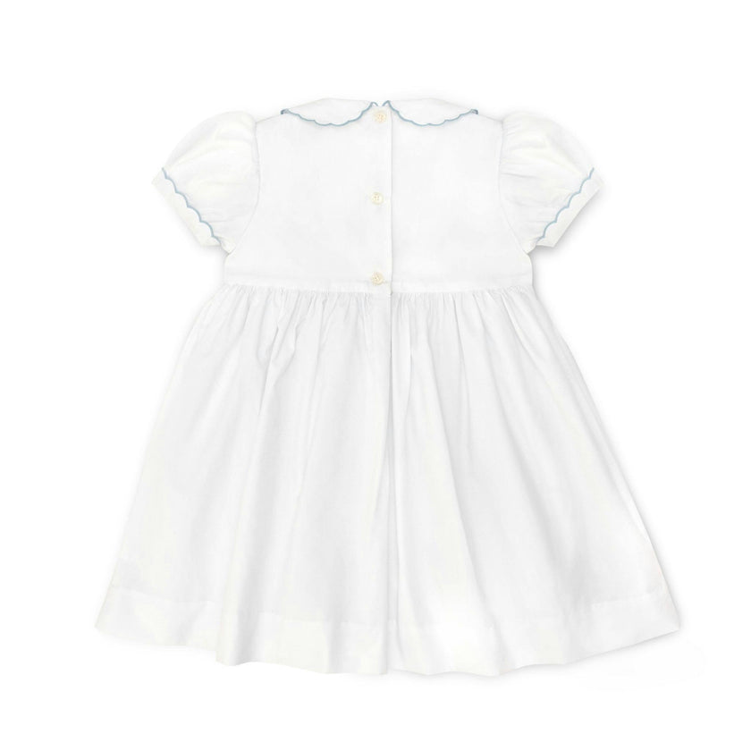 Eloise Dress in Smocked Sailboats