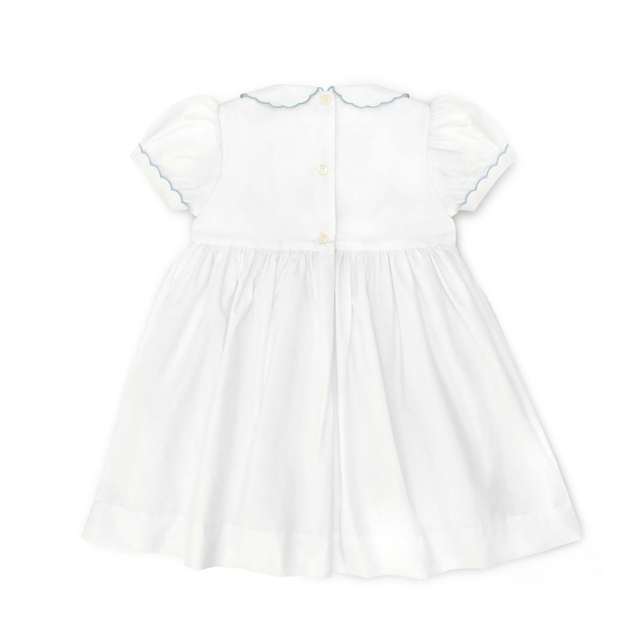Eloise Dress in Smocked Sailboats