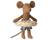 Beach mouse with float, Little brother - Yellow dots