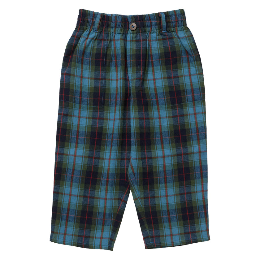 Boys Jackson Pant - Blue Tartan