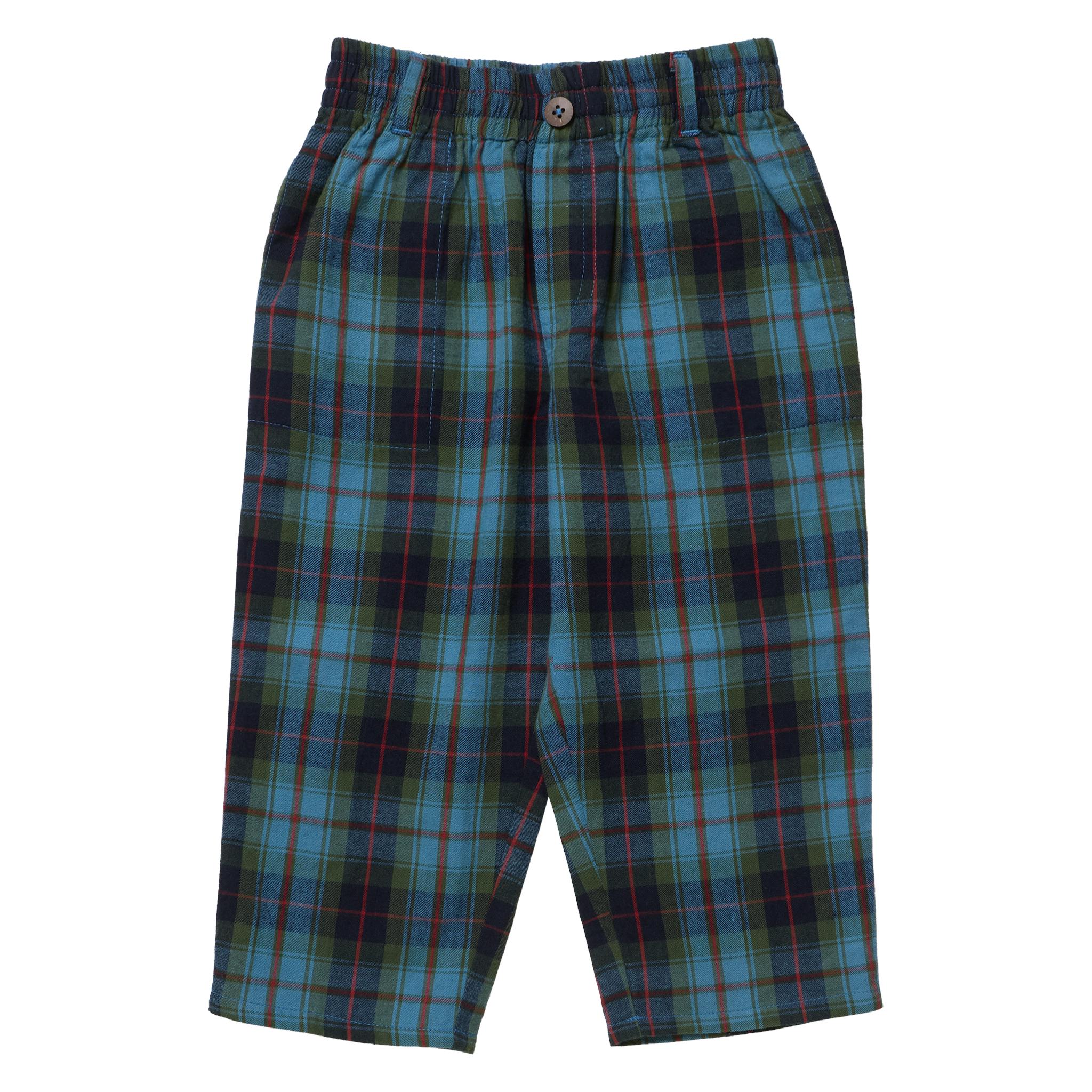Boys Jackson Pant - Blue Tartan