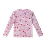 Girls (2-4) Velour Pajama Set | Ballerinas & Bows