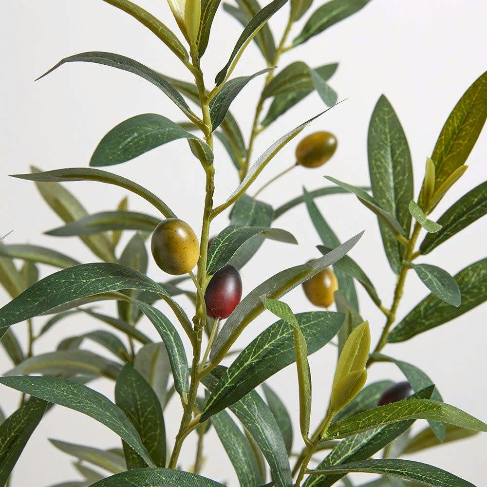 Artificial Olive Topiary Tree with Mediterranean Pot