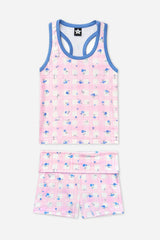Racerback Tank & Foldover Short Set