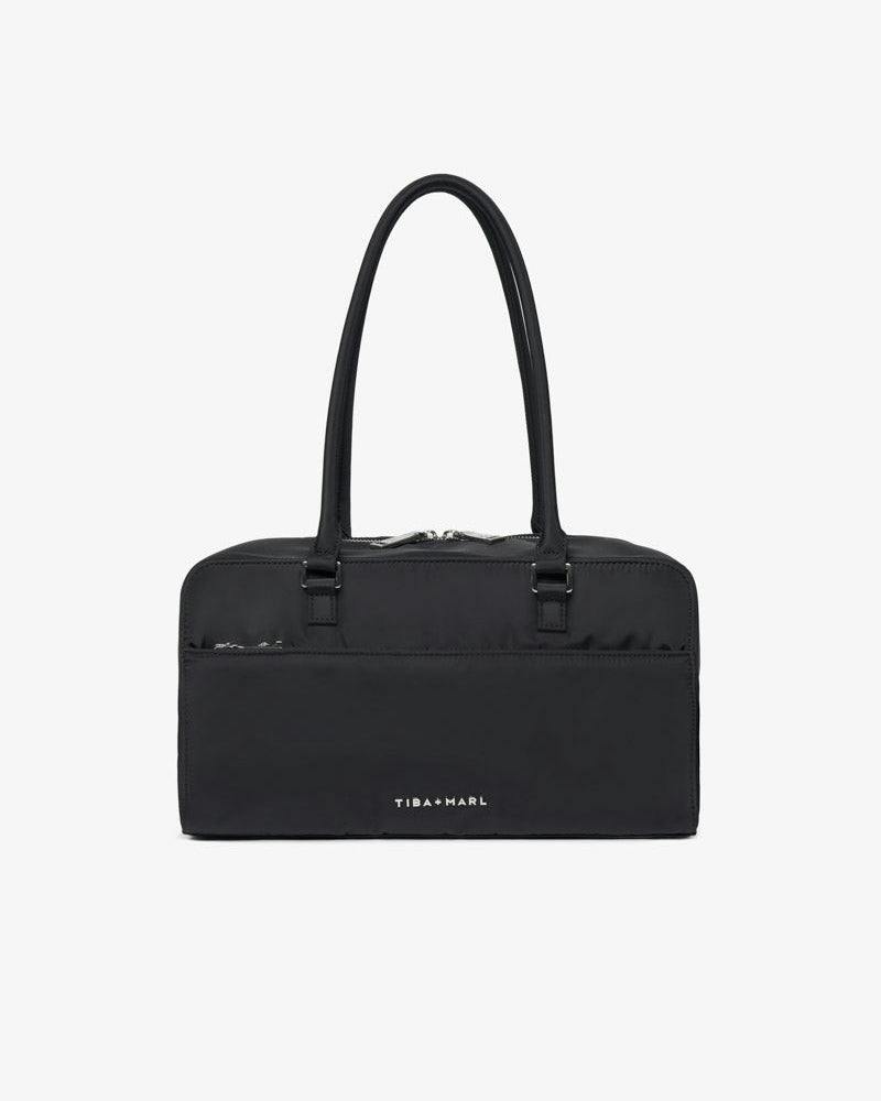 Riley Compact East-West Changing Bag Black Woven