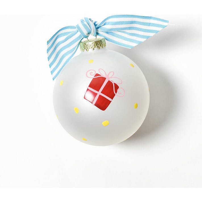 Friends Are The Best Presents Glass Ornament