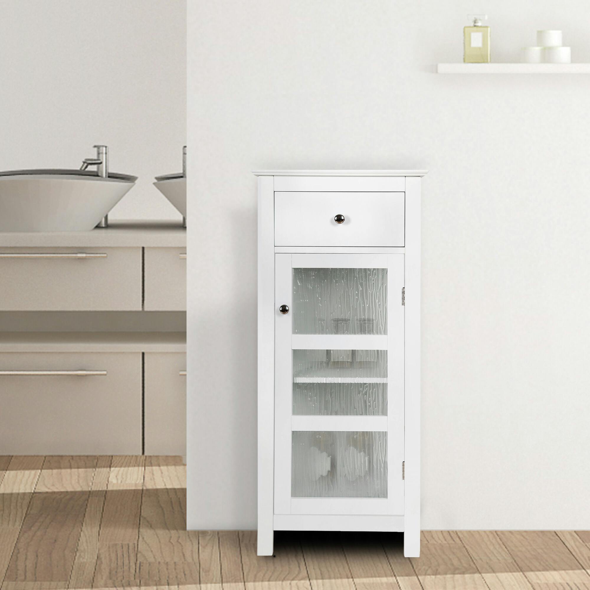 Connor Floor Cabinet with Adjustable Shelf and Storage Drawer