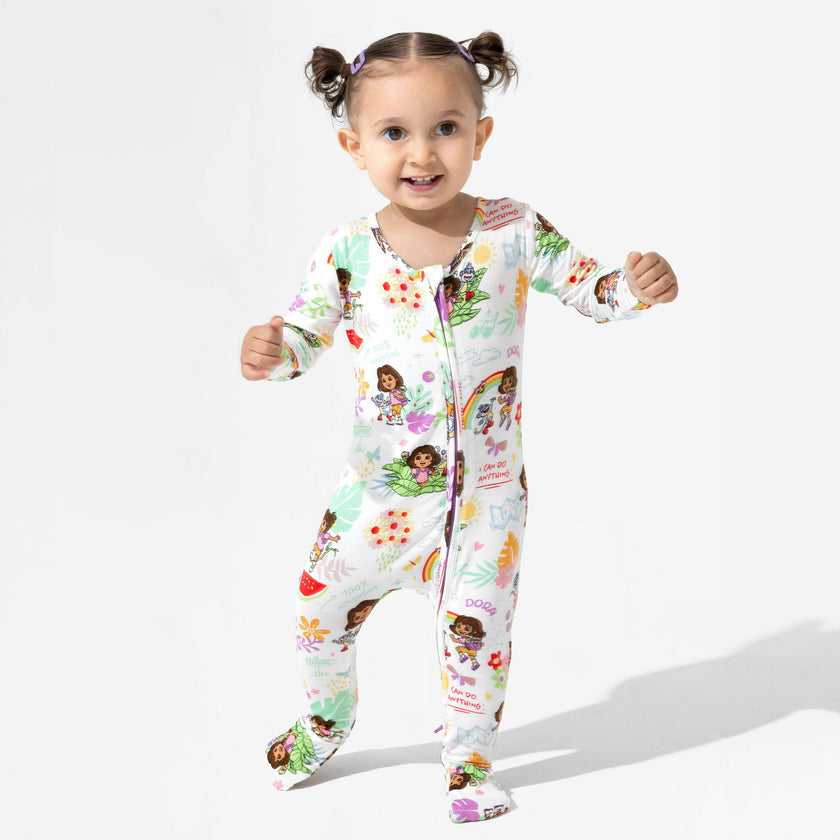 Dora: Tropical Dreams Bamboo Convertible Footie