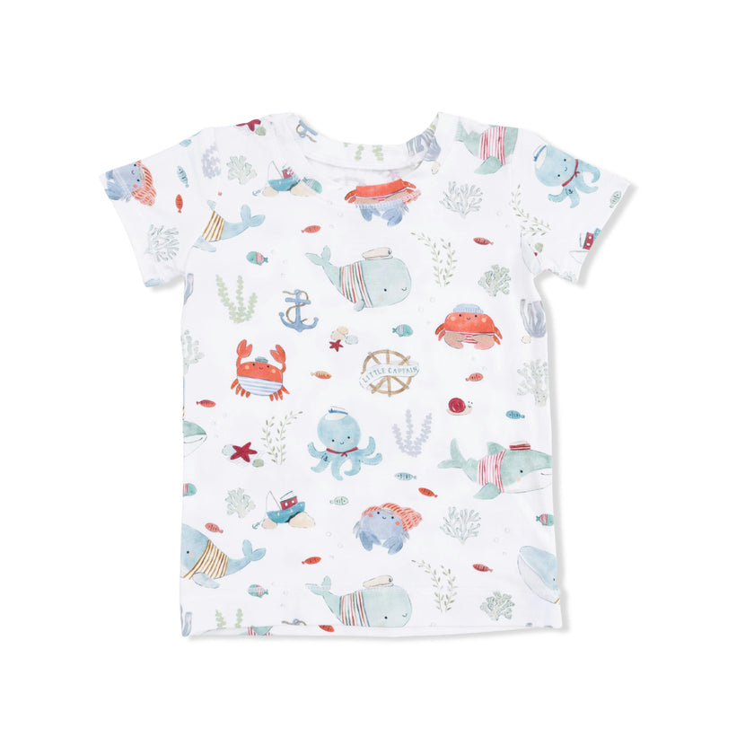 Sailor Sea Creatures - Short Sleeve Loungewear Set