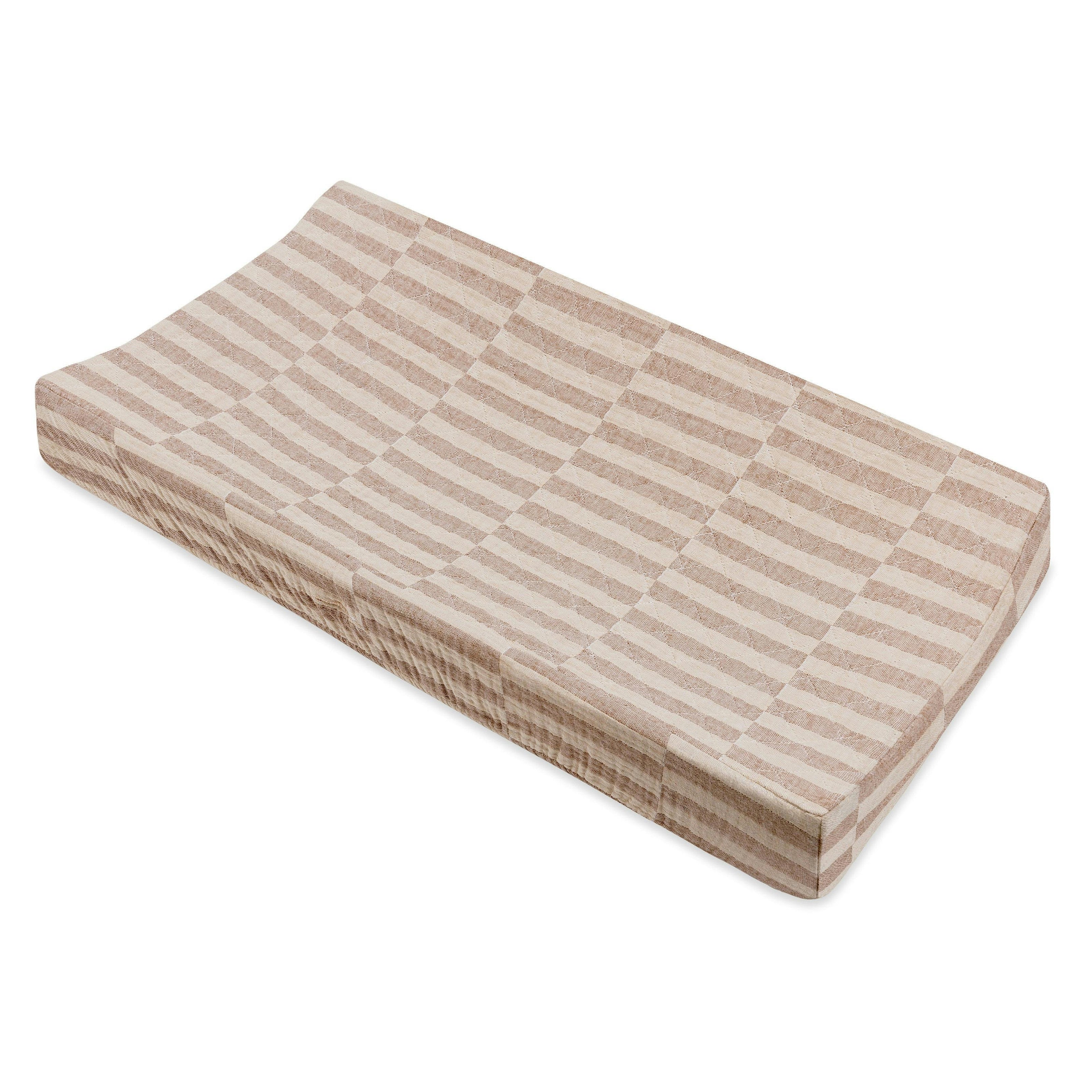 Babyletto Quilted Changing Pad Cover in GOTS Certified Organic Muslin Cotton
