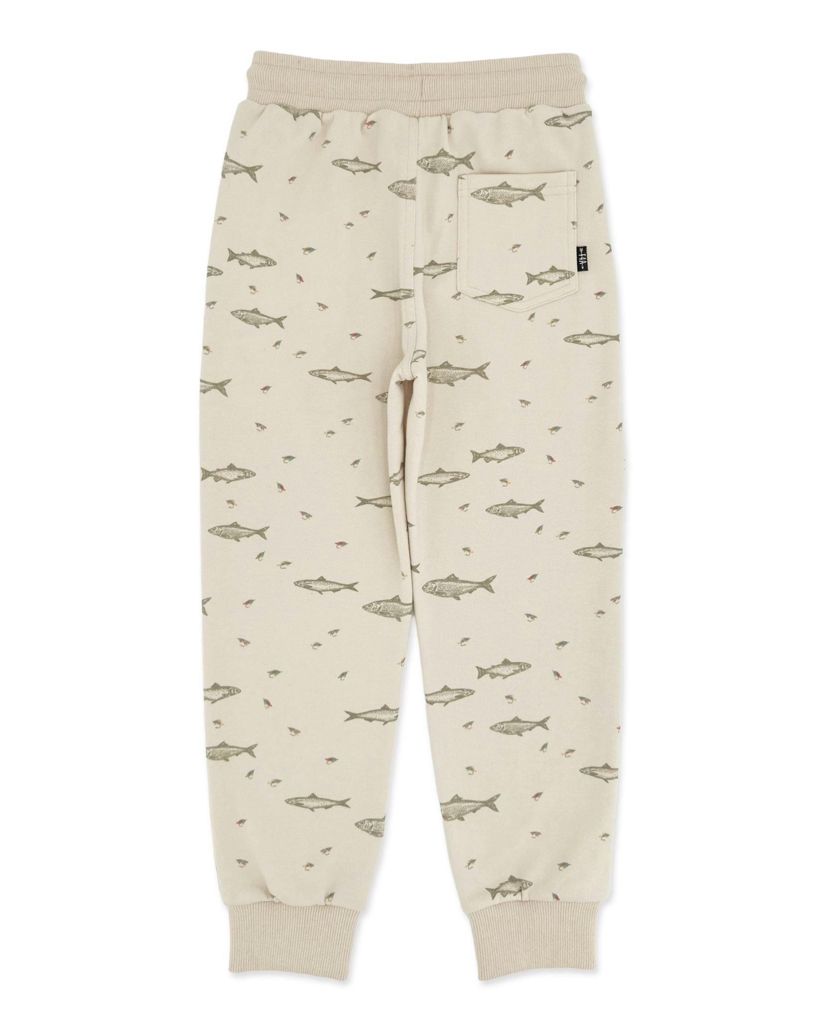 Bowie Fishing Jogger - Oatmeal French Terry