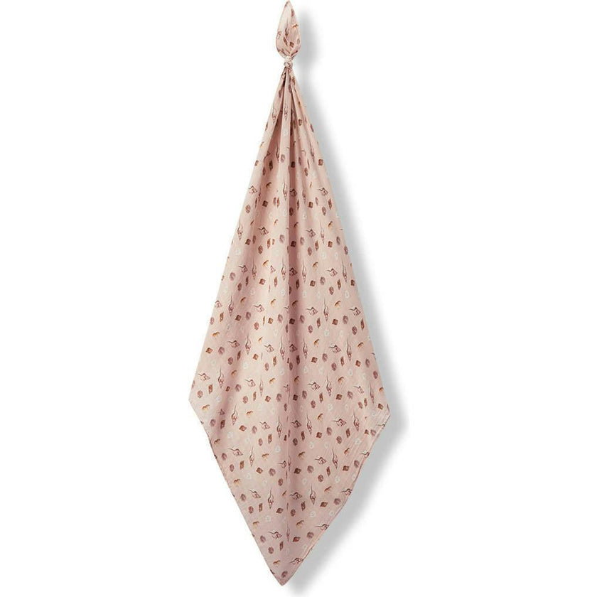 Seashells Bamboo Muslin Swaddle Blanket