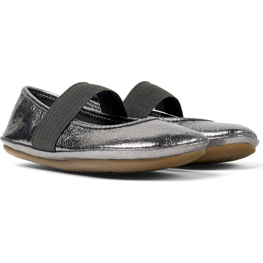 Girls Right Ballerina Flats, Grey