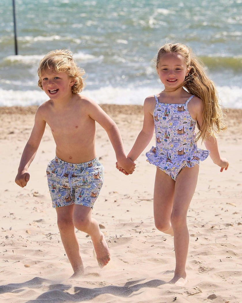 Boys Swimshorts in London Scenes