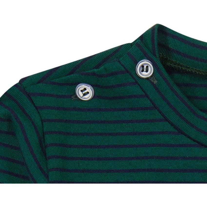 Henry Boys Striped Button Shoulder Long Sleeve Tee, Stripes
