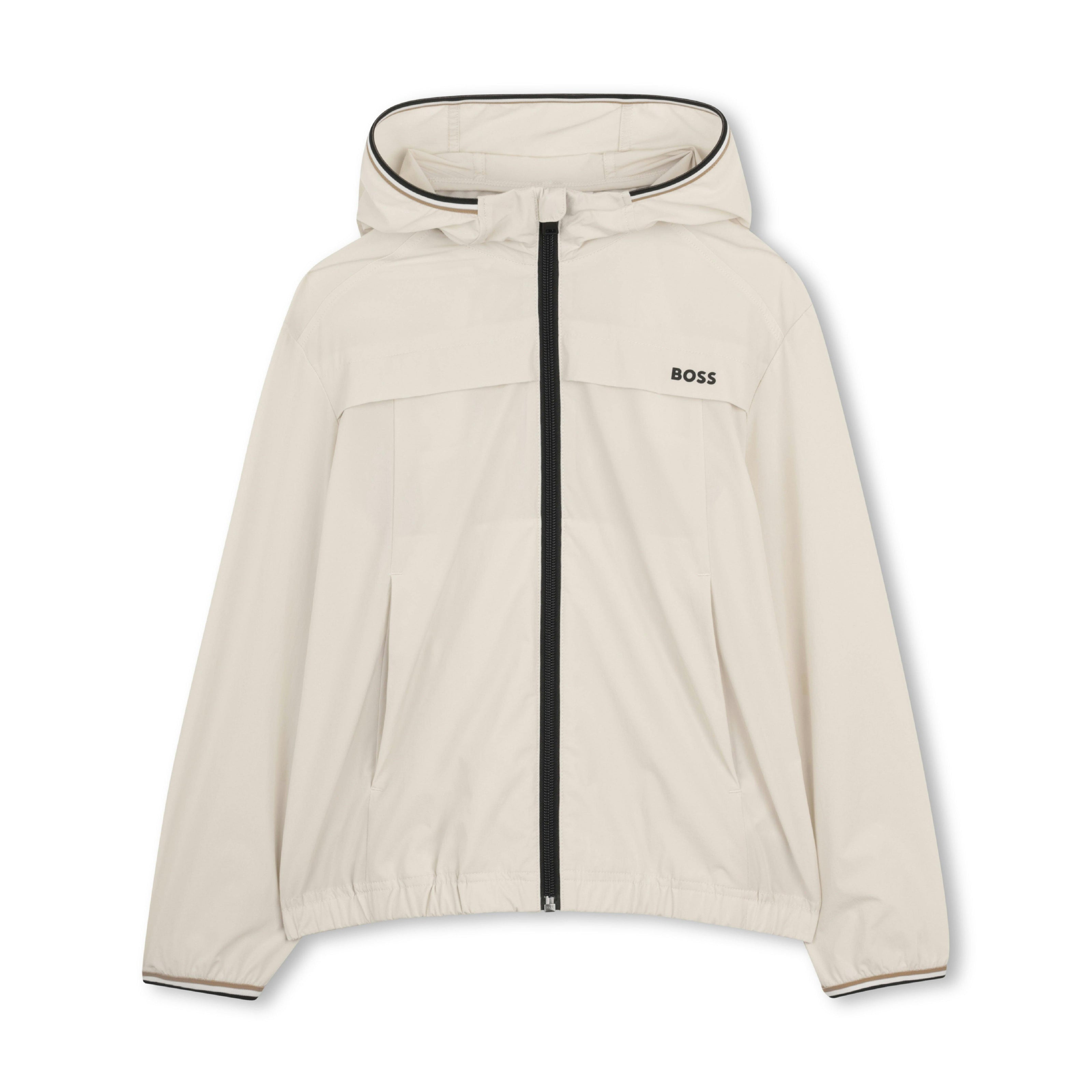 Beige Lightweight Hooded Set