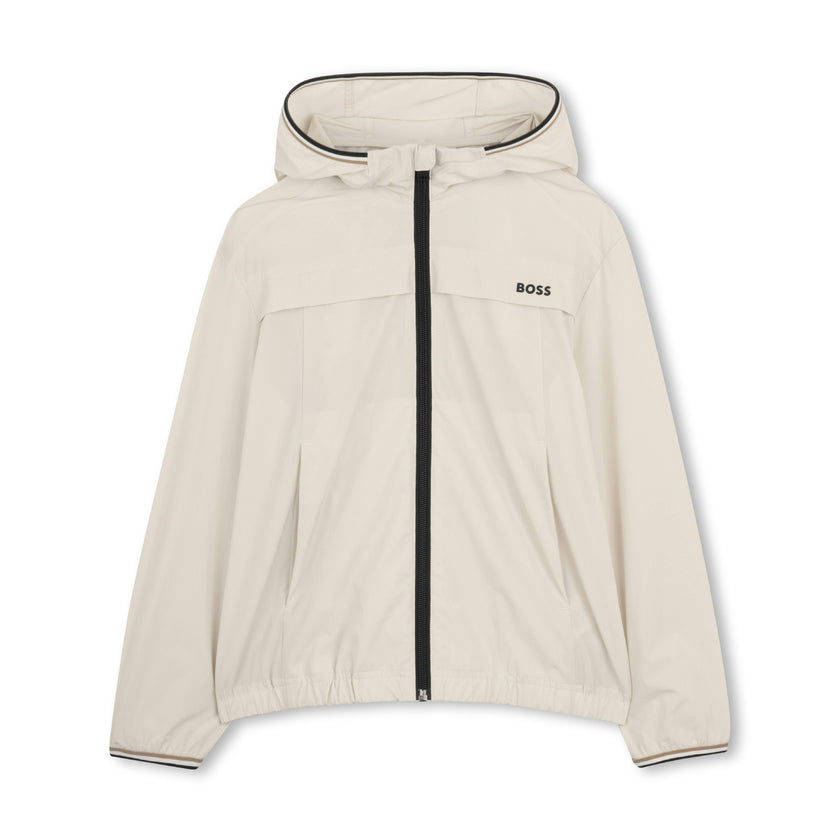 Beige Lightweight Hooded Set