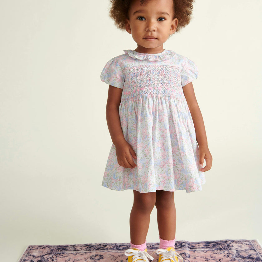 Hand-Smocked Baby Dress