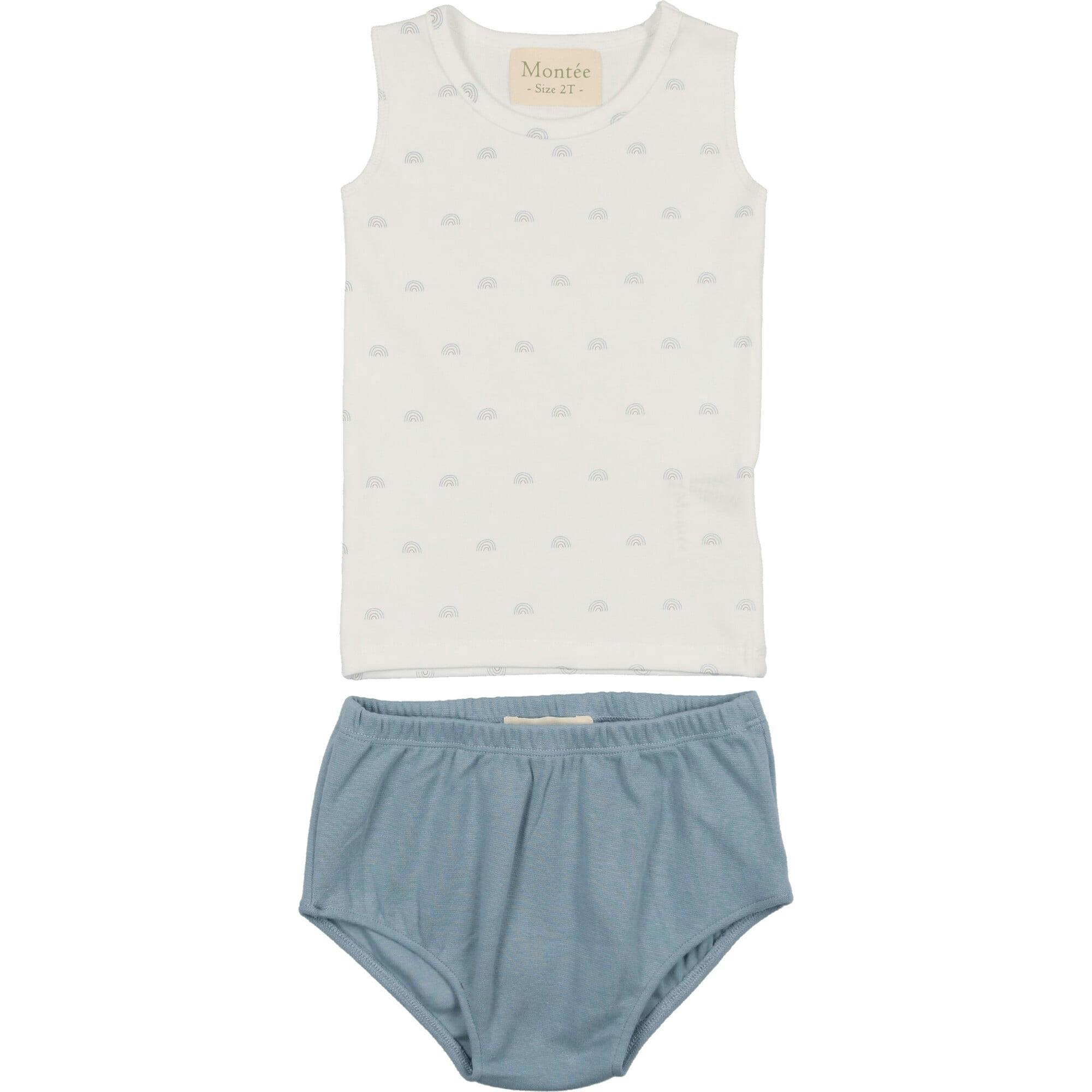 Boys Sleeveless Onesie & Bloomers Set