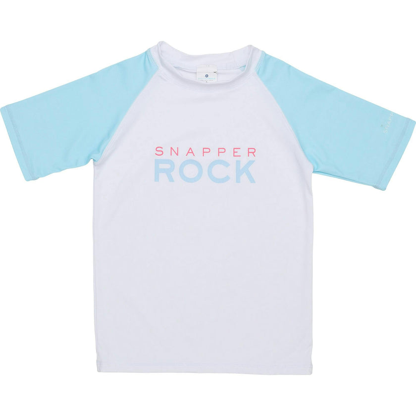 Light Blue Sleeve Sustainable SS Rash Top