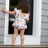 Bubble Romper in Soda Pop
