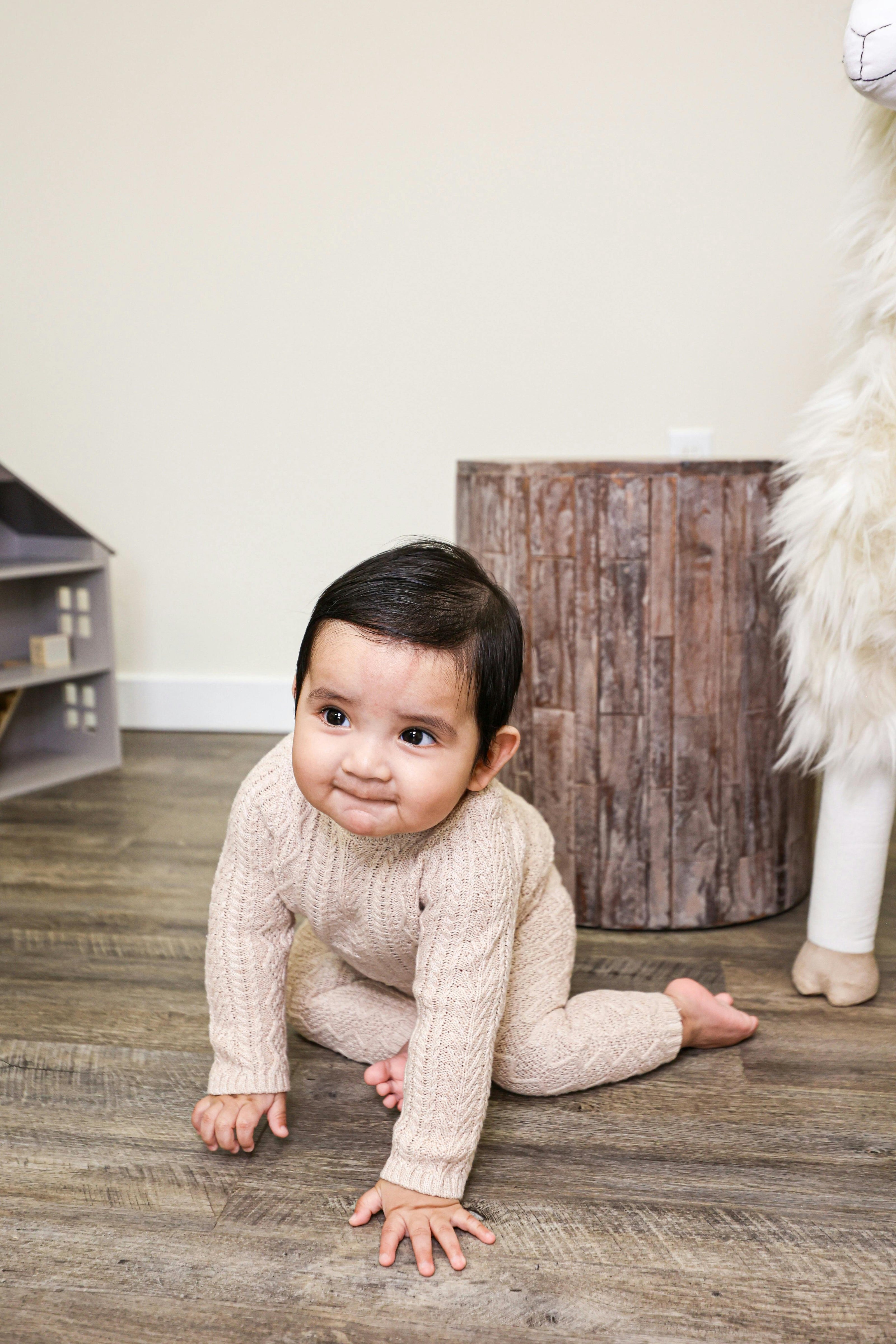 Marled Multi Knit Crew Neck Sweater & Pant 2-Piece Set