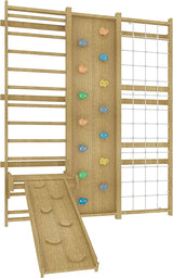 Walnut | Swedish Ladder Jungle Gym - Wall Mounted
