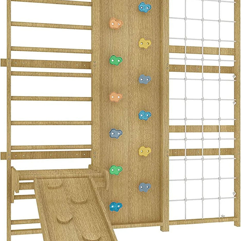 Walnut | Swedish Ladder Jungle Gym - Wall Mounted