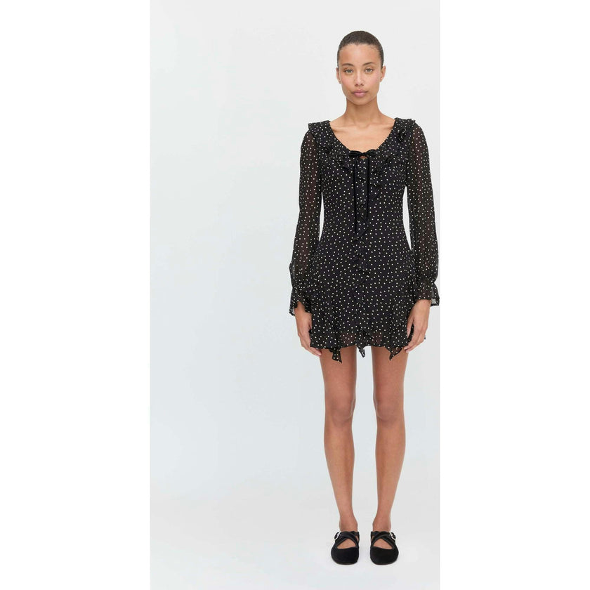 The Bridget Dress - Black Polka Dot