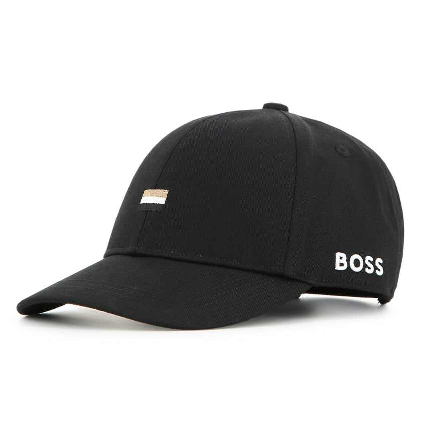 Black Embroidered Baseball Cap