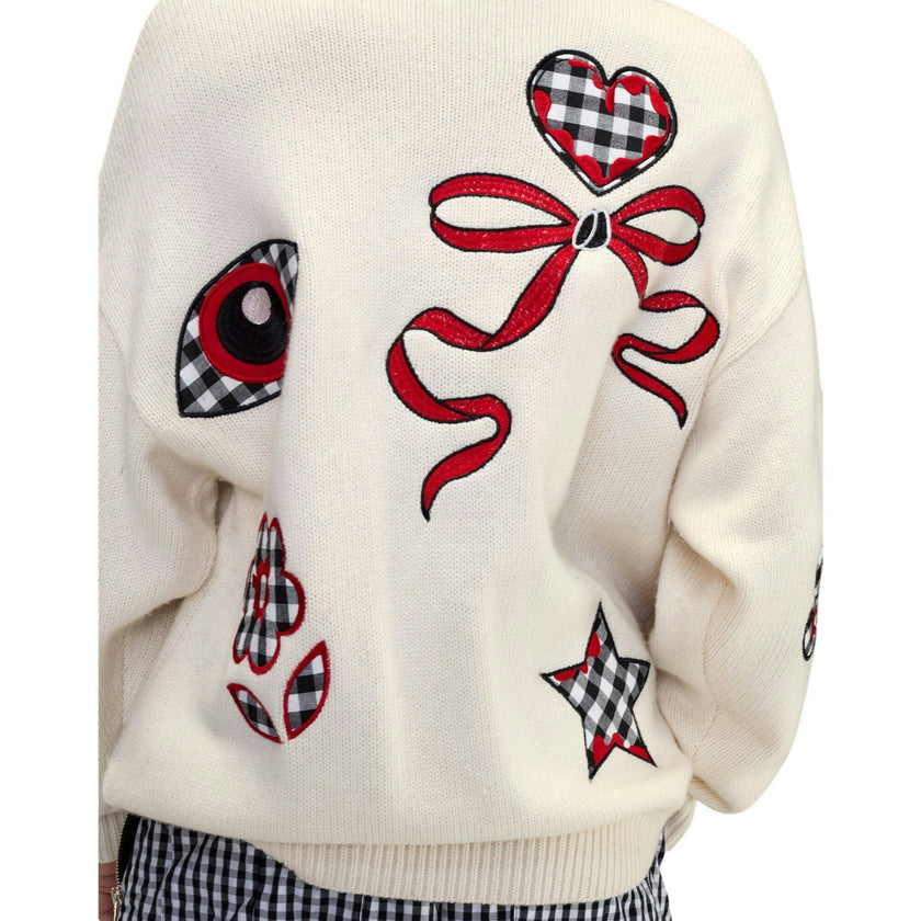 Playful Patchwork Cardigan