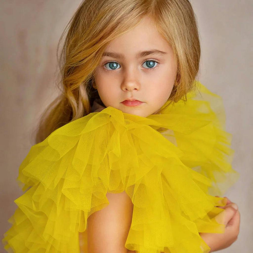 Radiant Yellow Fairy Wings Dress