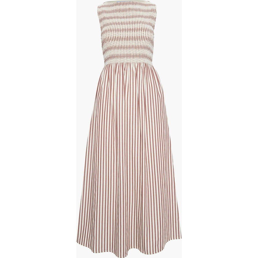 The Cosima Nap Dress - Rust Stripe