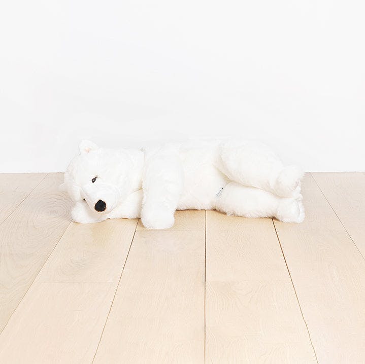 LA PELUCHERIE My Sleeping Lucien Bear - White