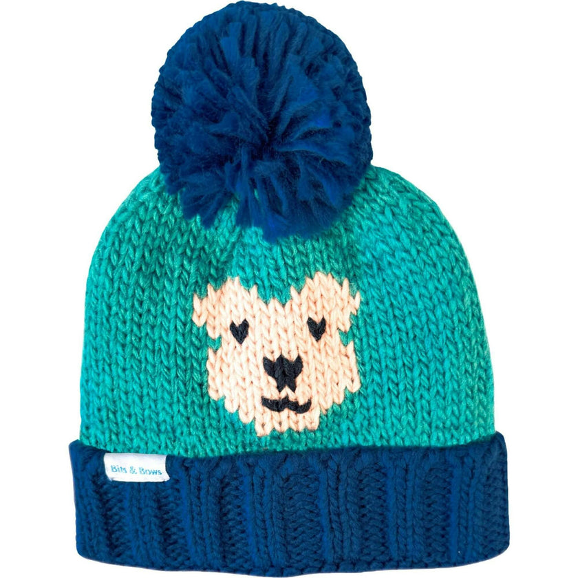 Teddy Bobble Hat/Mittens Bundle