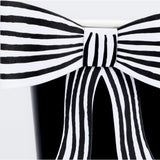 Black & White Stripy Bow Cups