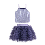 Purple Henrietta Sequin Tulle Set