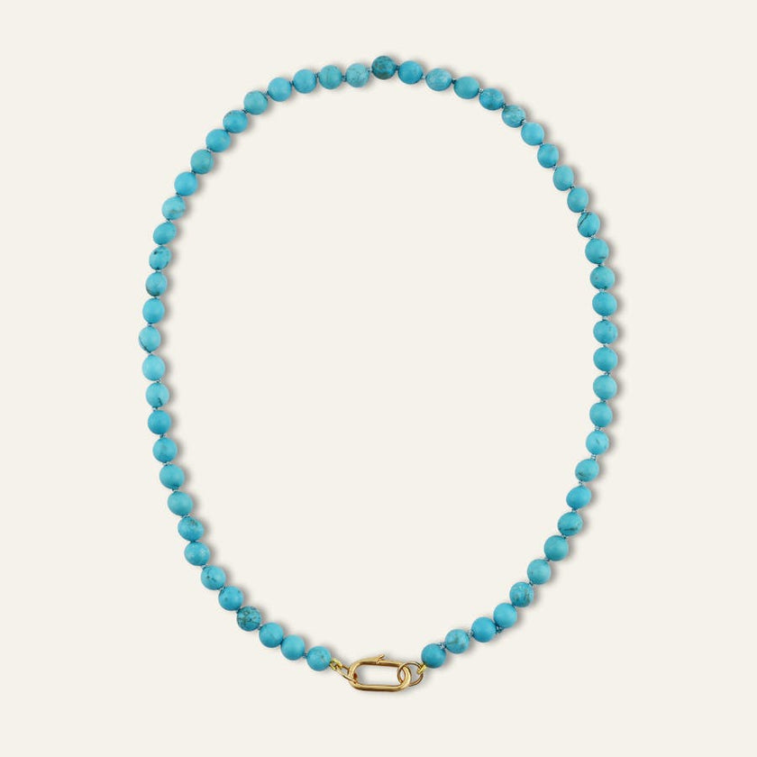 Turquoise Knotted Gemstone Strand