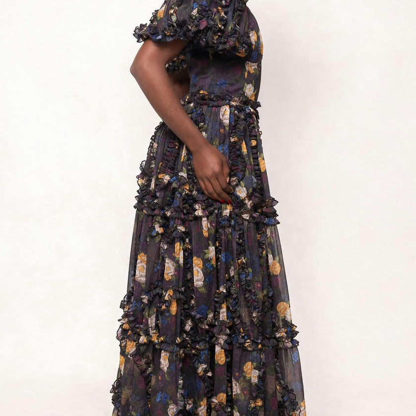 Layla Dress in Winter Floral