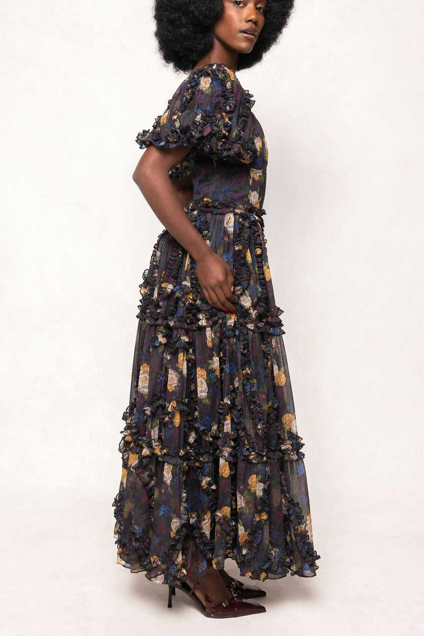 Layla Dress in Winter Floral