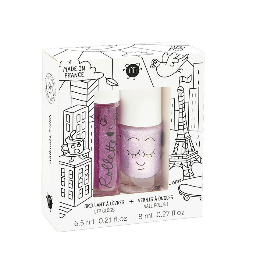 Nail Polish and Lip Gloss Set for Kids LOVELY CITY