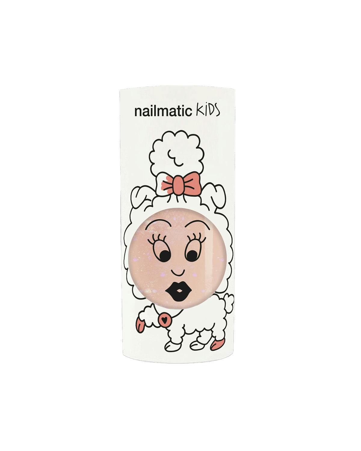Nail Polish for Kids GLITTER SINGLE PEACHY Peach Glitter