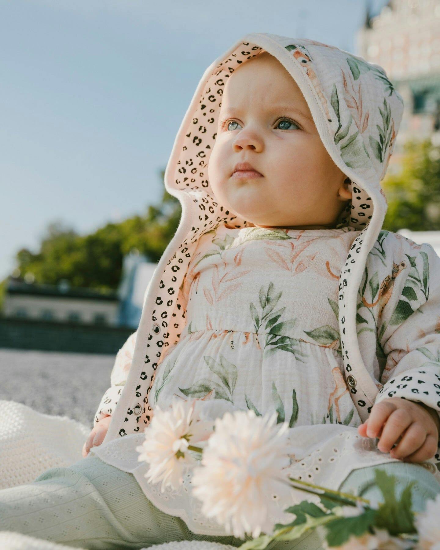 Muslin Tunic And Pointelle Leggings Set