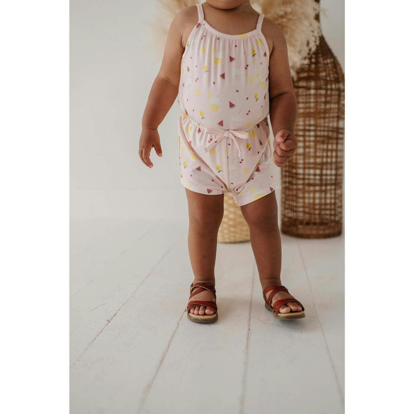 Baby Summer Romper Desert Rose Flora